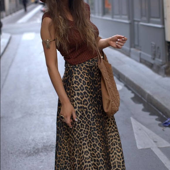 NEW Vintage Cheetah Print Maxi Skirt - Picture 7 of 7